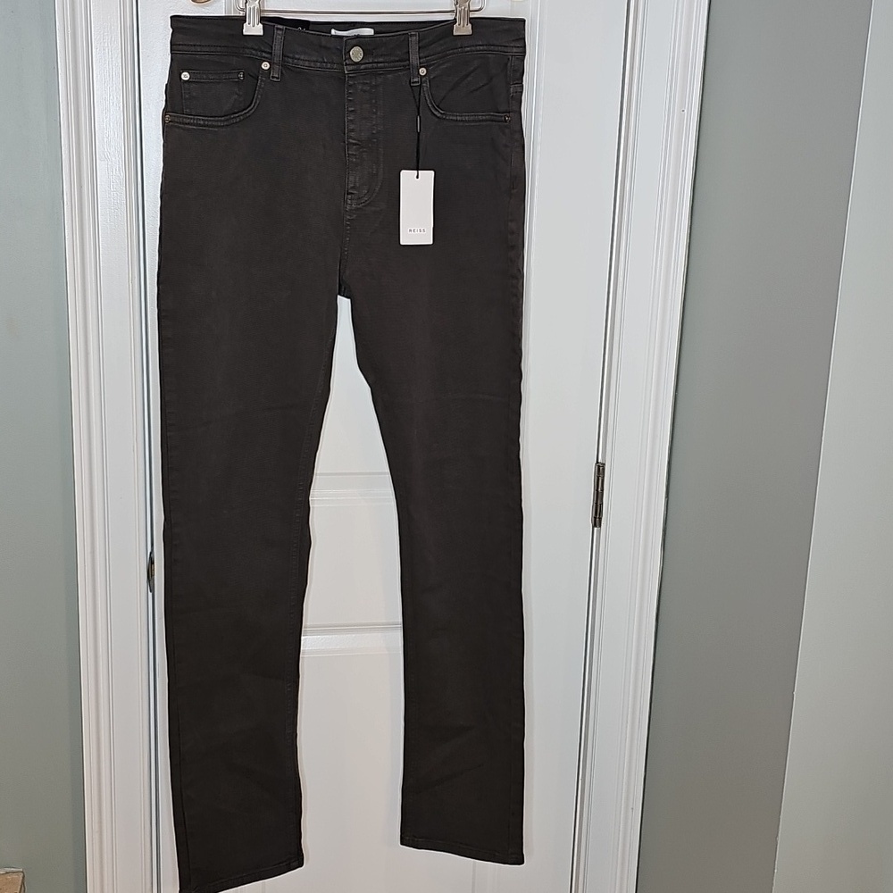 Reiss Charcole Slim Denim Jeans - Size 34 - Picture 3 of 7